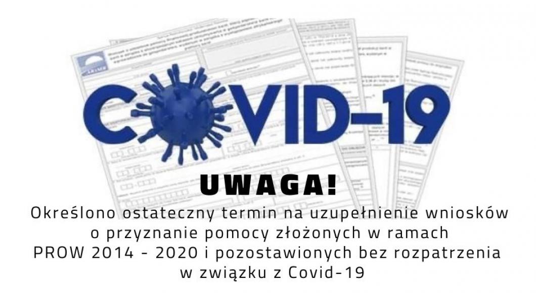 Uzupełnienie wniosków pozostawionych bez rozpatrzenia w związku z Covid